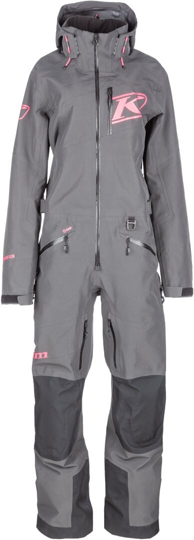 Klim Ripsa Vapor Uma peça Snowmobile Terno Cinza/Rosa XL Figura 5