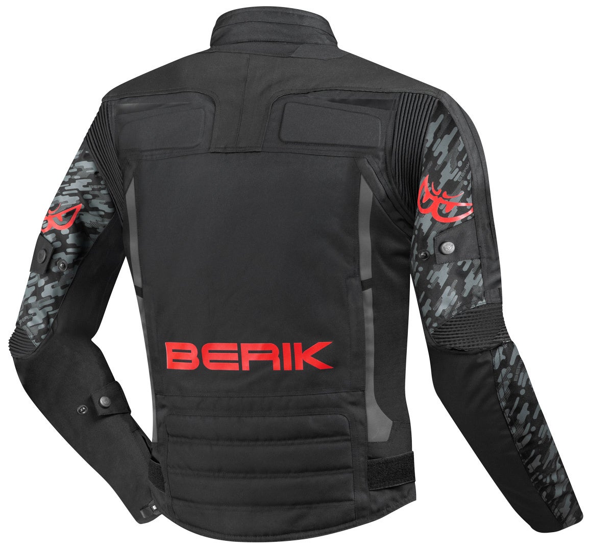 Berik Camo Street Waterproof Motorcycle Textile Jacket black/red 54 Figure 2