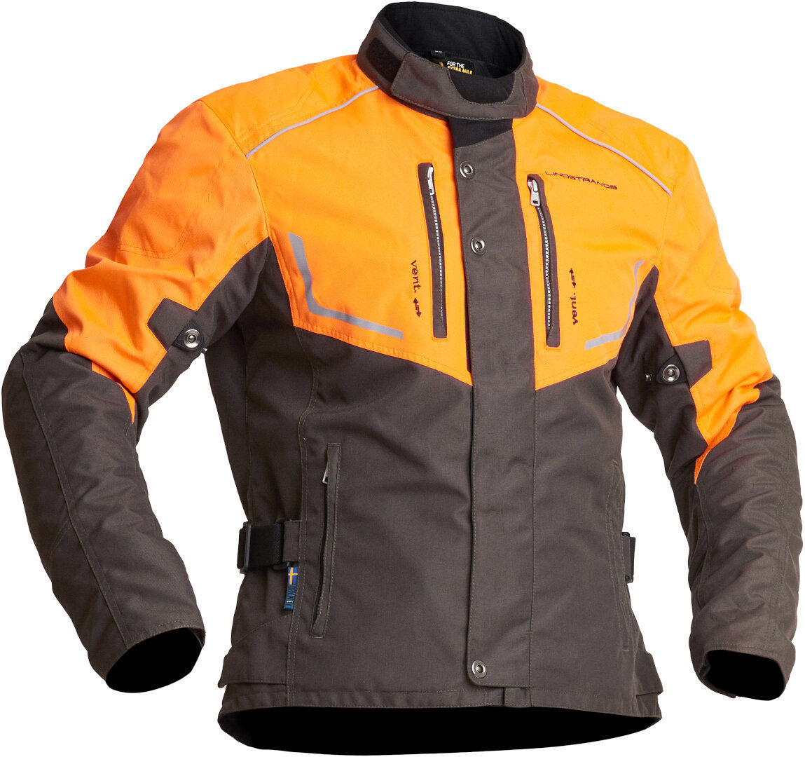 Lindstrands Halden veste textile de moto imperméable orange/vert 60 Figure 1