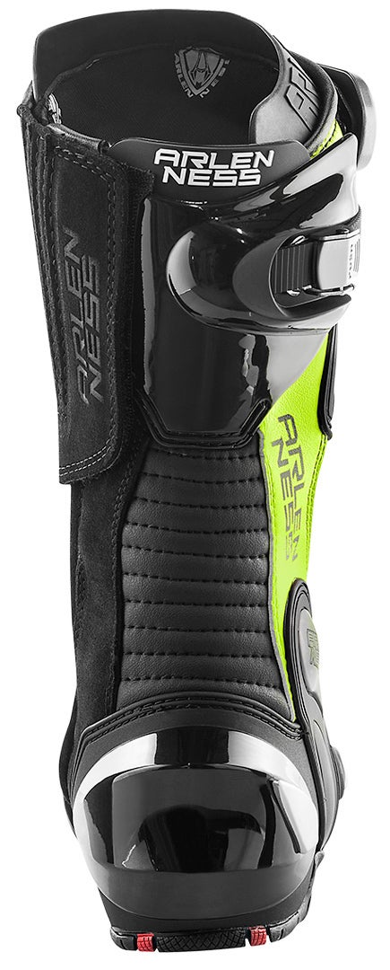 Arlen Ness Xaus Replica Motorcycle Boots black/white/yellow 43 Figure 4