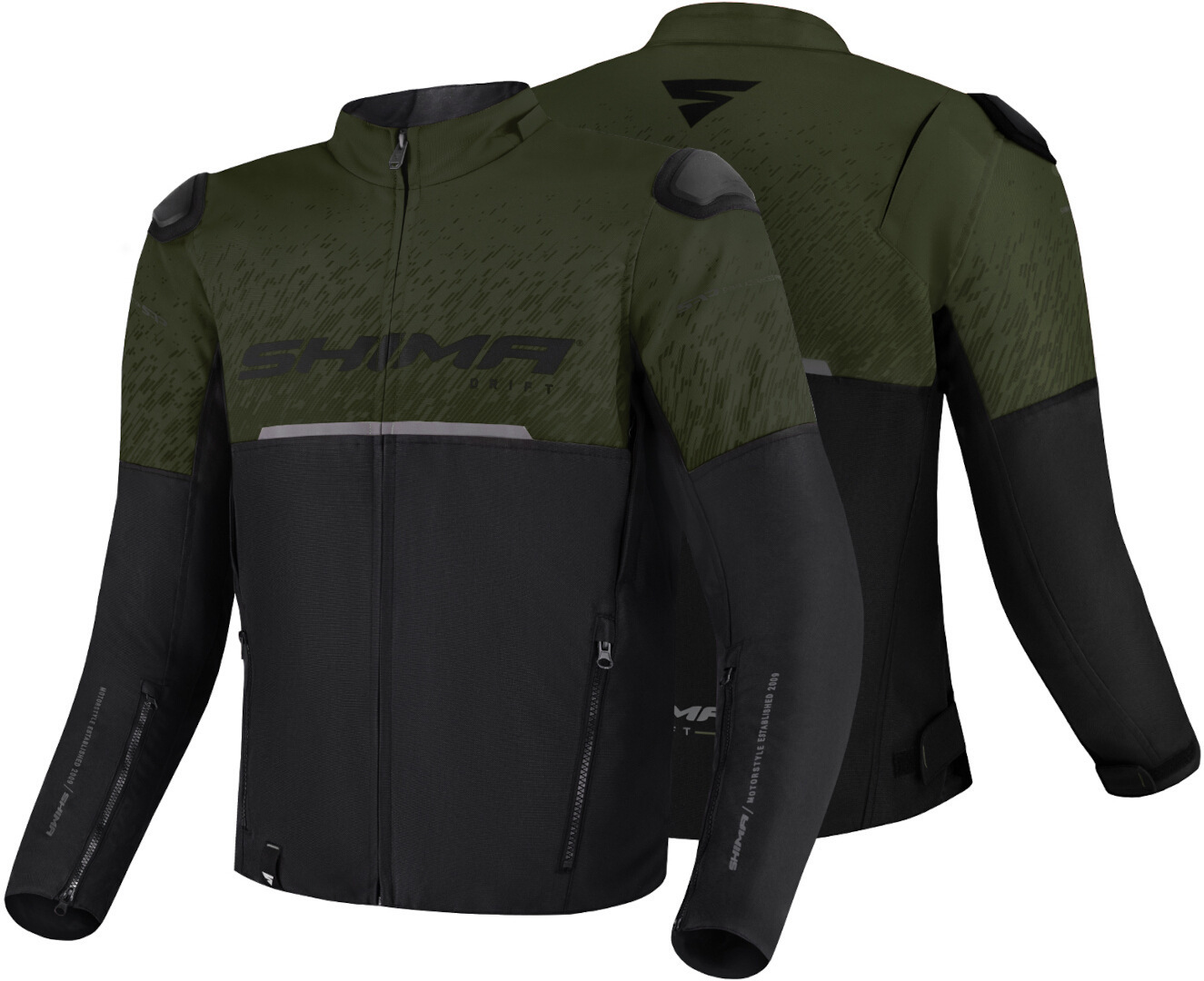 SHIMA Drift Blouson textile de moto noir/vert M Figure 3