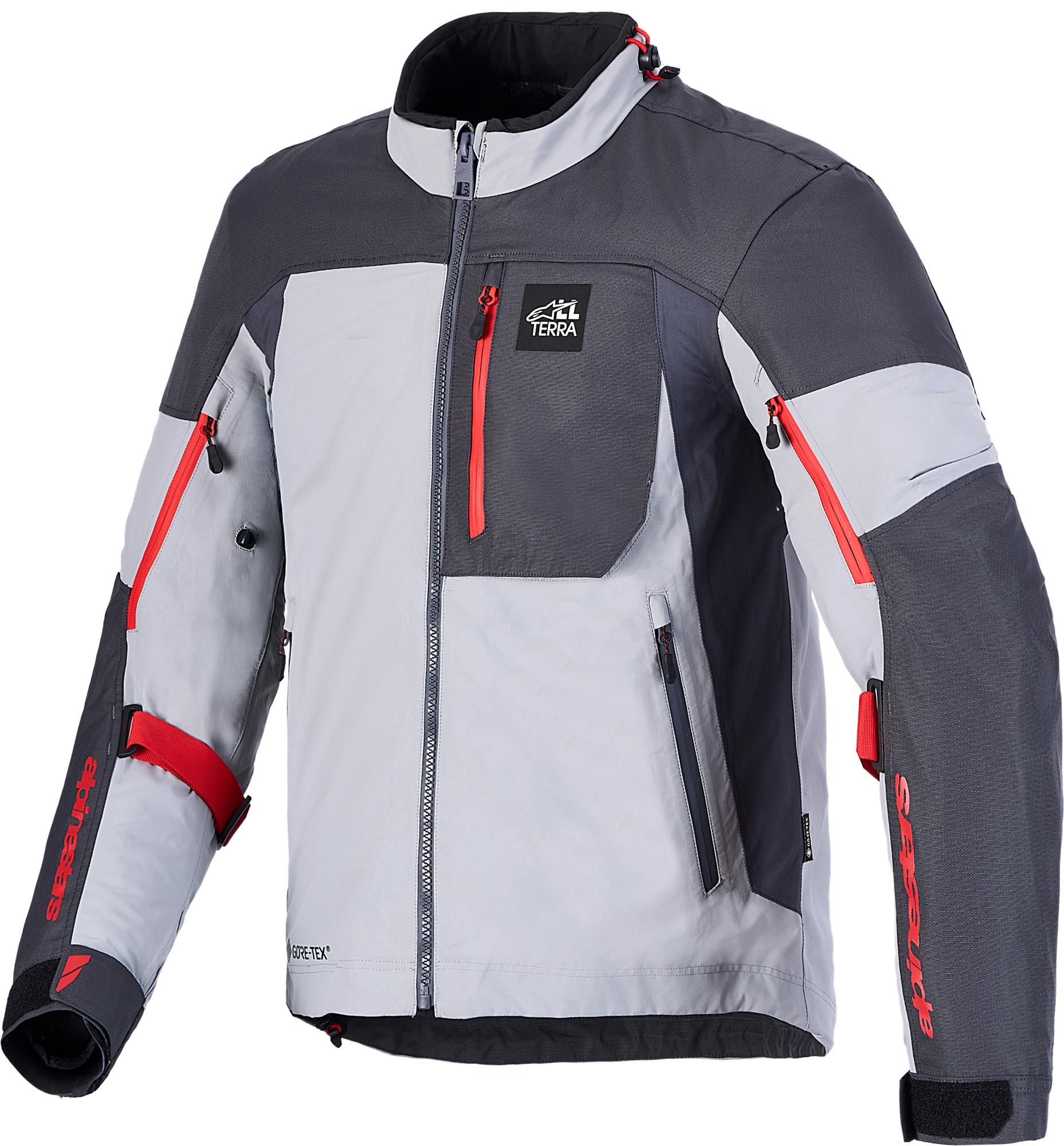 Alpinestars Arenis Gore-Tex vattentät motorcykeltextiljacka grå/svart 4XL Figur 1