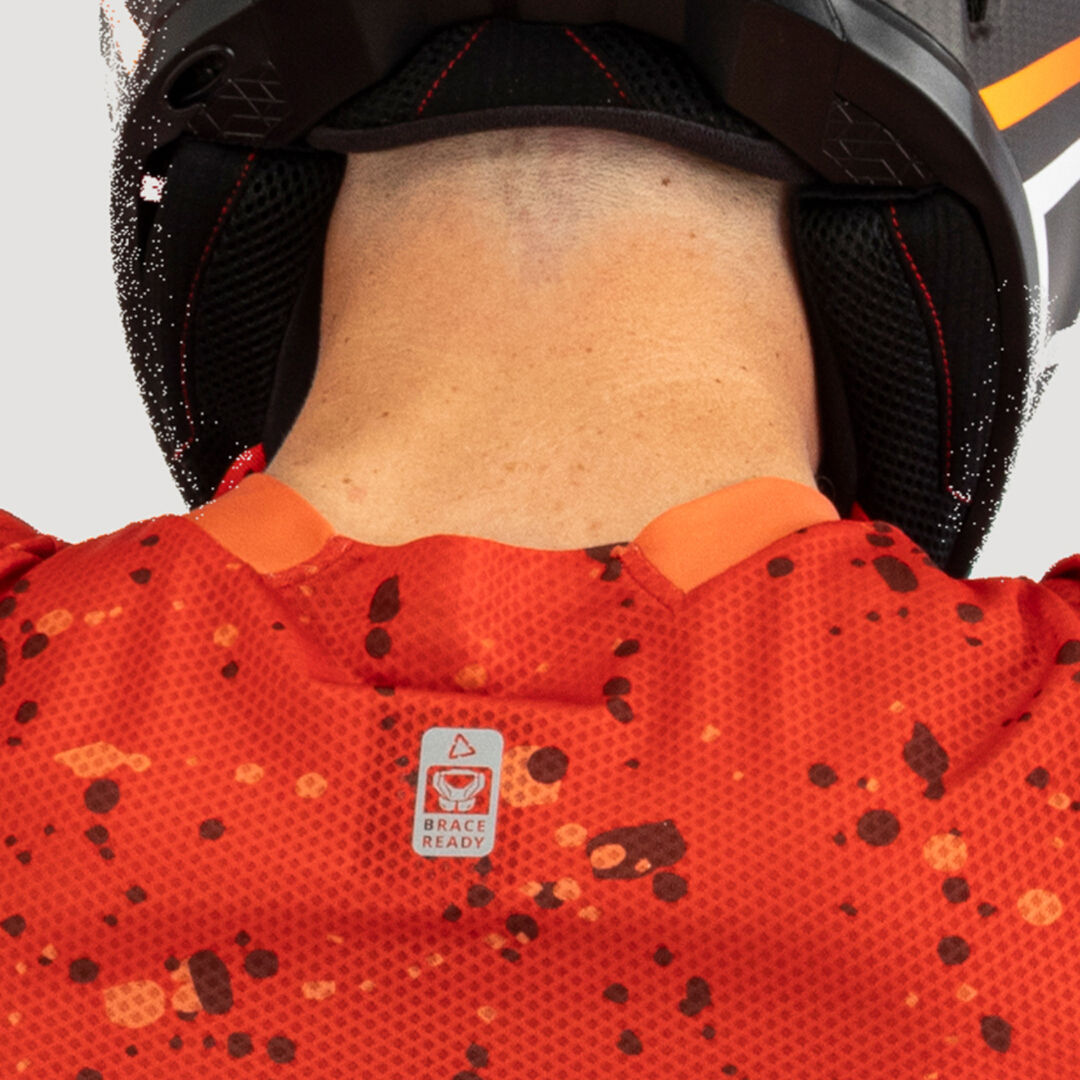 Leatt 4.5 Enduro Patch 2025 Motocross tröja svart/orange XL Figur 5