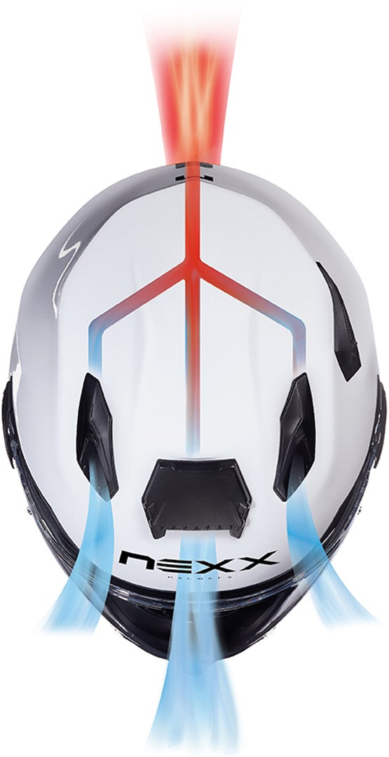 Nexx X.WST 2 Plain helm Wit Verlies (59) Figuur 8