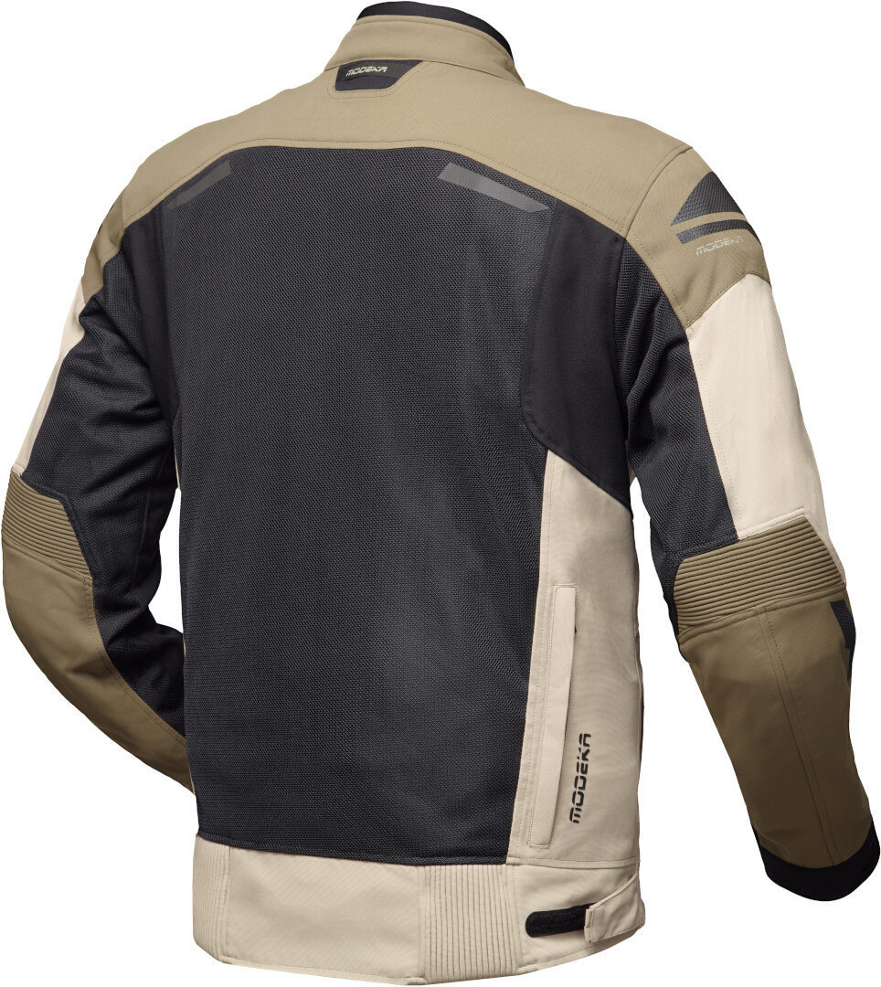 Modeka Khao Air II vattentät motorcykel textil jacka Khaki/Svart 3XL Figur 2