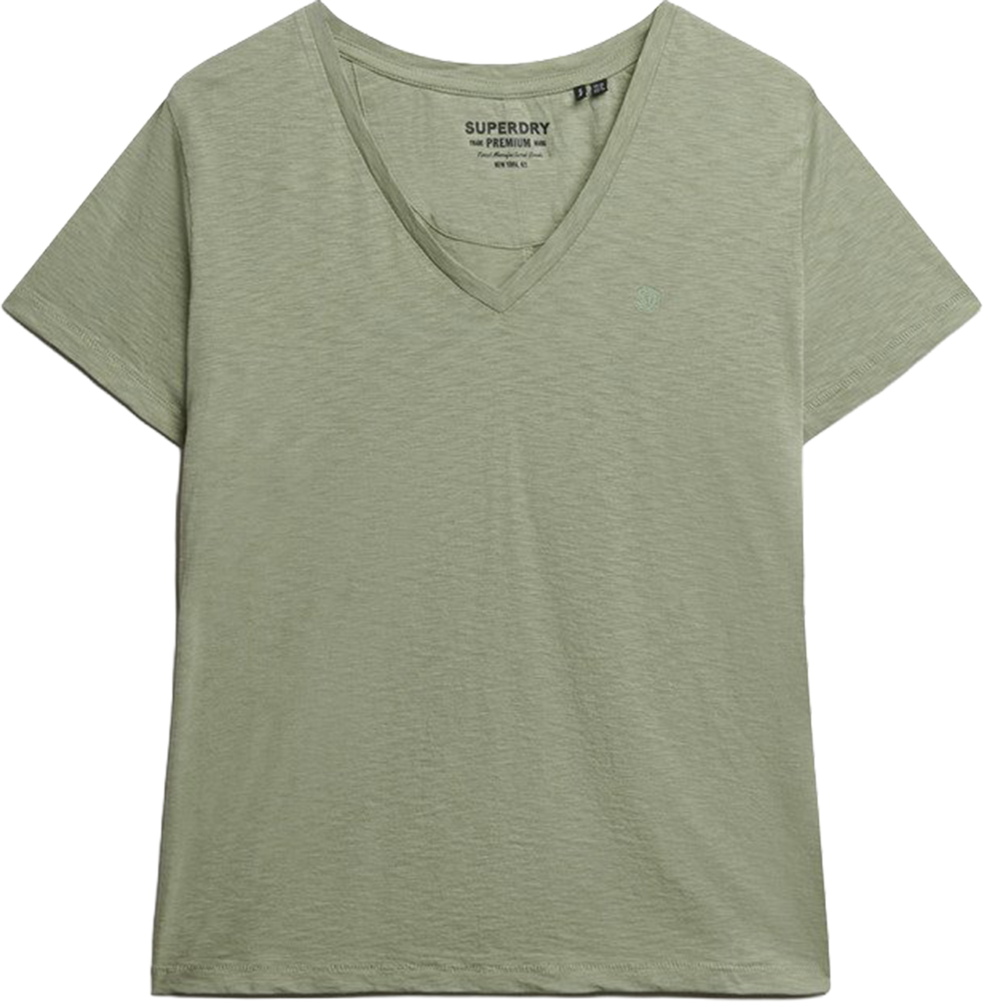 Superdry & Co Studios Slub レディースTシャツ 緑 10 図1