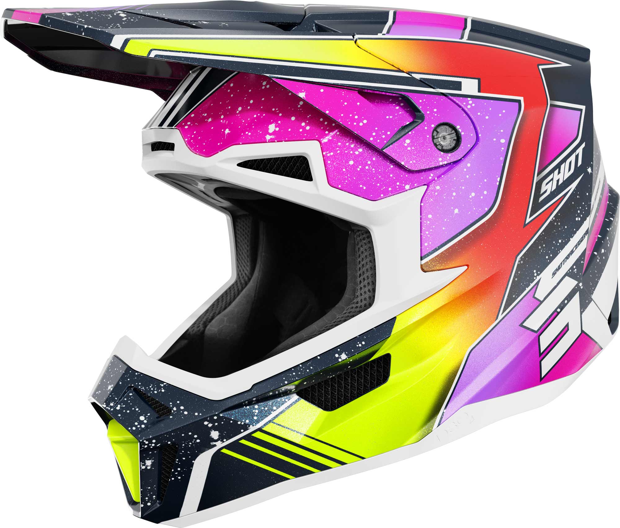 Shot Lite Racing Mips Casque de motocross bleu/néon-jaune S (55/56) Figure 1