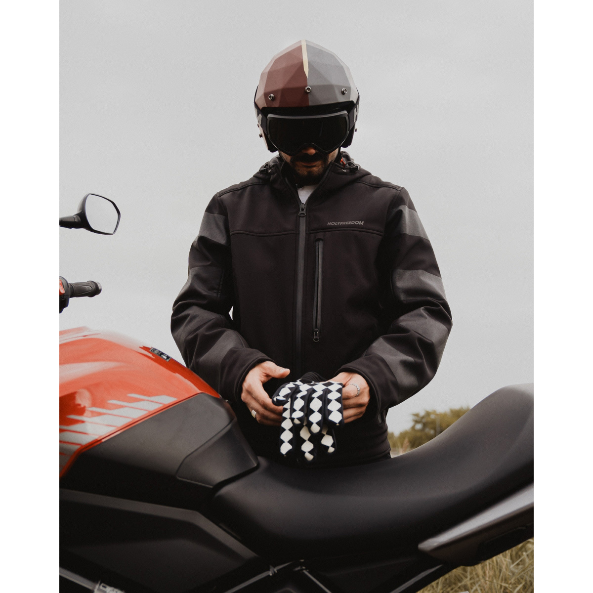 HolyFreedom Prison Softshell Motorcycle Textile Jacket black M Figure 5