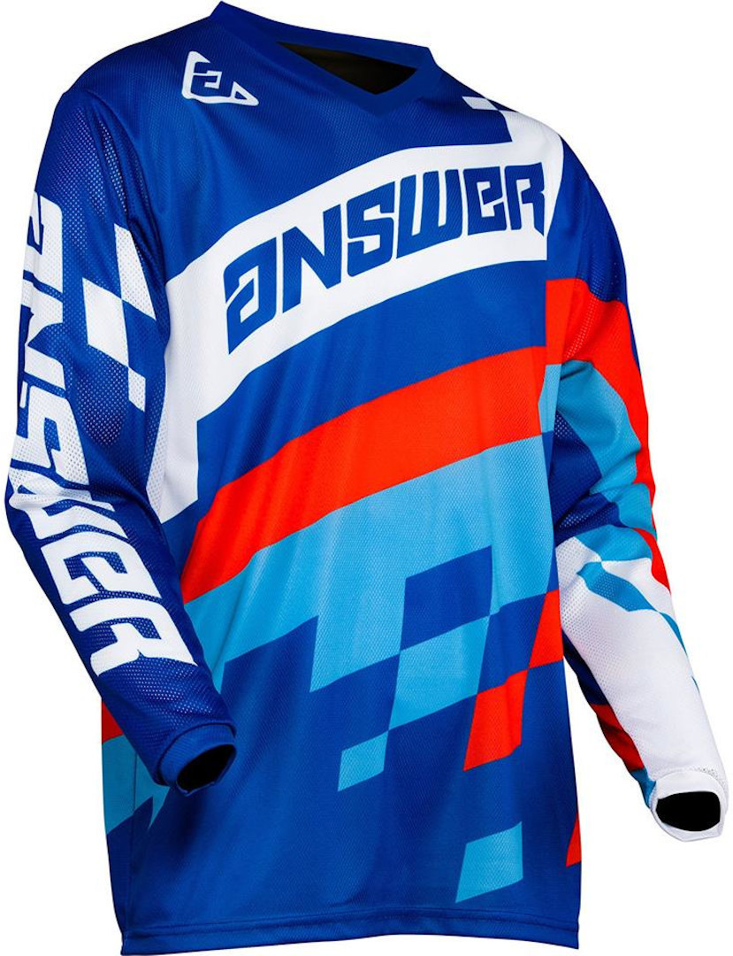 Answer Arkon Korza Motorcross Jersey blauw/wit/rood S Figuur 2