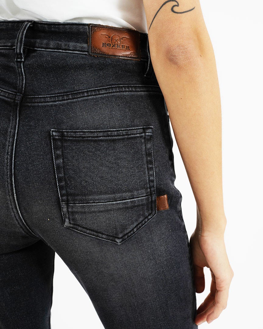 Rokker Tech High Waist Damen Motorrad Jeans 38 Abbildung 6