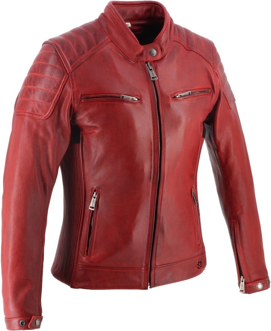 Helstons Jody Ladies Motorcycle Leather Jacket red XXL Figure 3