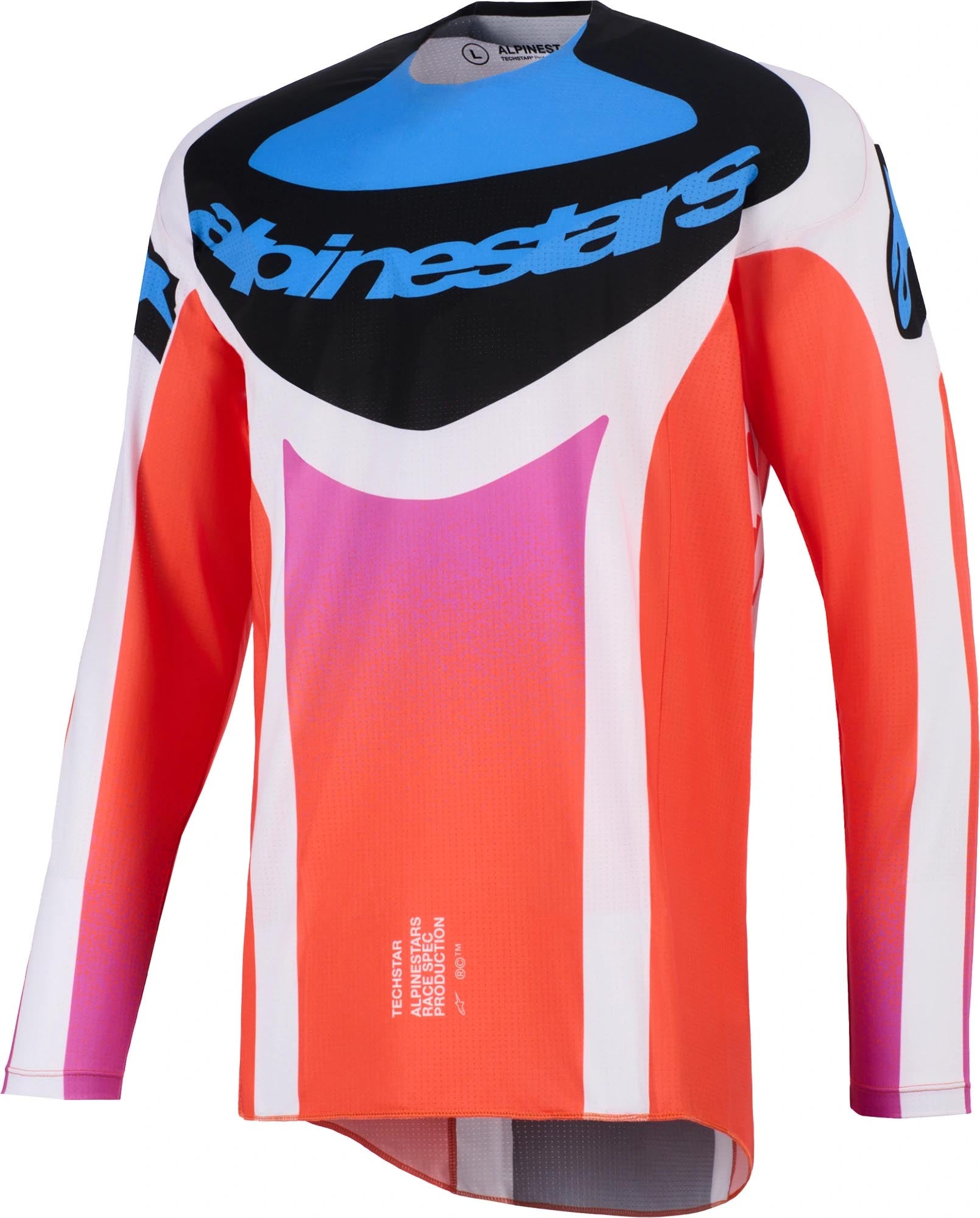 Alpinestars Techstar KNIF Motocross trøye grå/oransje XL Figur 1