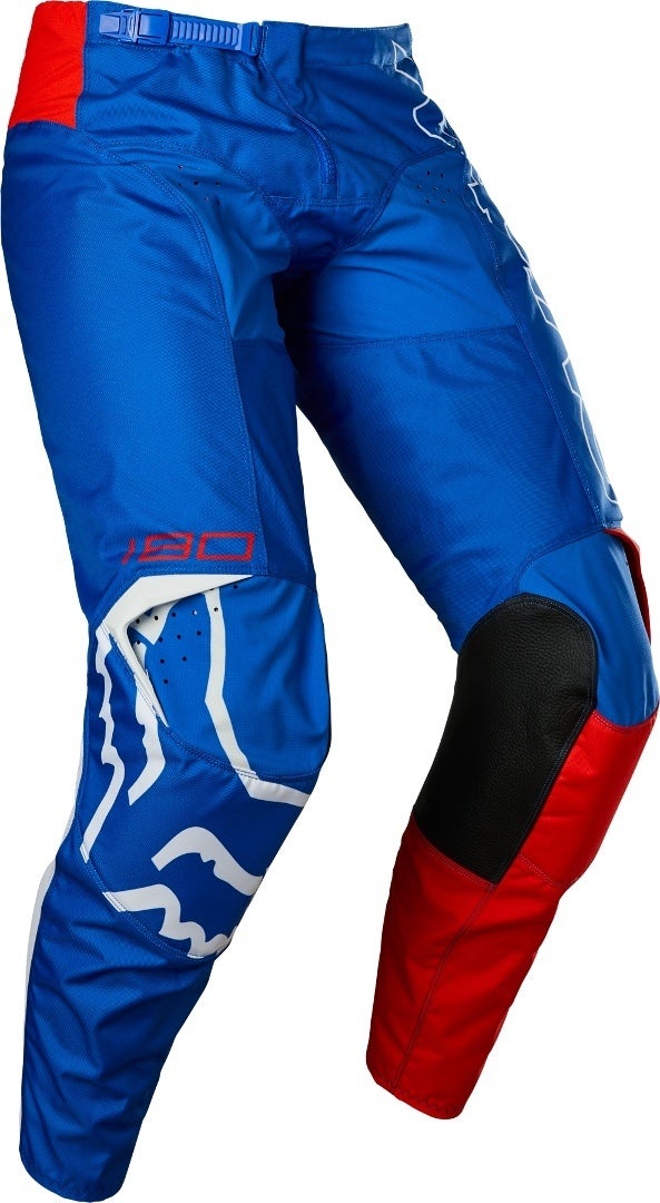 FOX 180 Skew Pantaloni da motocross giovanile blu/rosso/bianco 28 Figura 1
