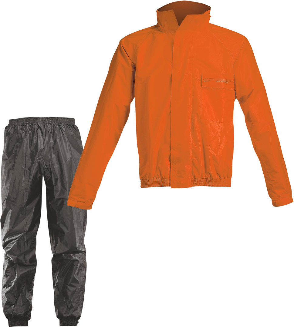 Acerbis Logo 2-delt regndragt orange/sort 3XL Figur 1
