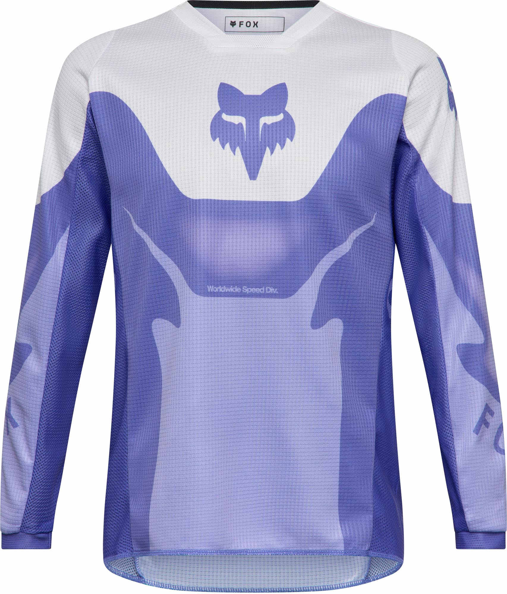 FOX 180 Noble Jugend Motocross Jersey lila/weiß YXL Abbildung 1