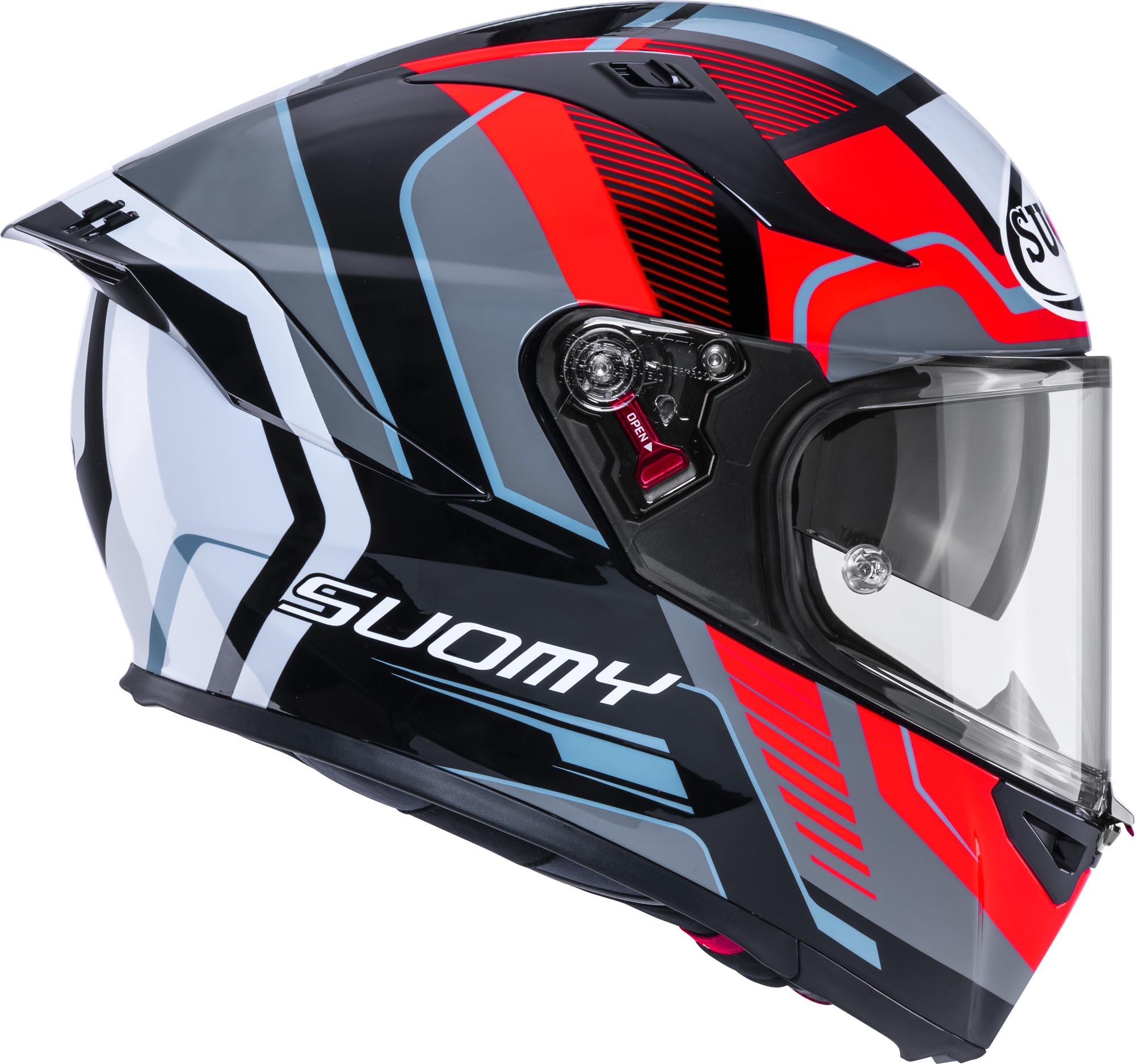 Suomy Speedstar 2 Parallax Hjelm svart/rød/hvit Tap (59/60) Figur 6