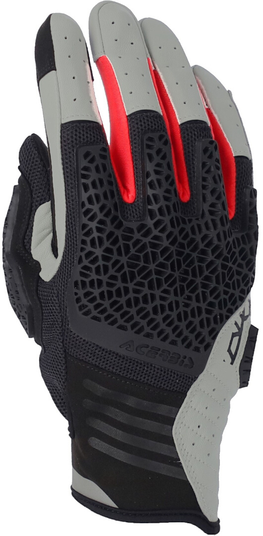 Acerbis Crossover Motorradhandschuhe musta/harmaa/punainen 2XL Kuva 4