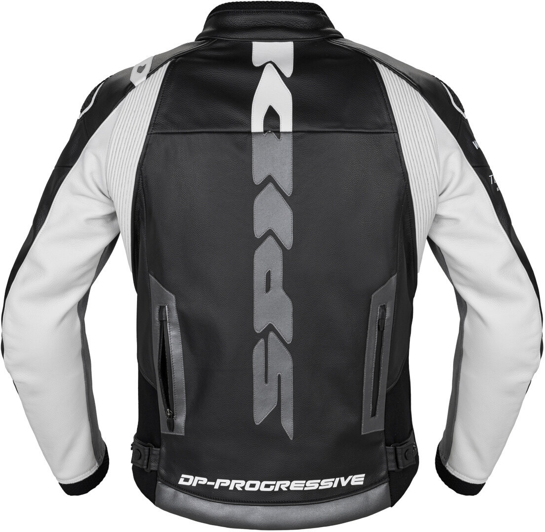 Spidi DP Progressive Blouson en cuir de moto Noir/Blanc 54 Figure 2