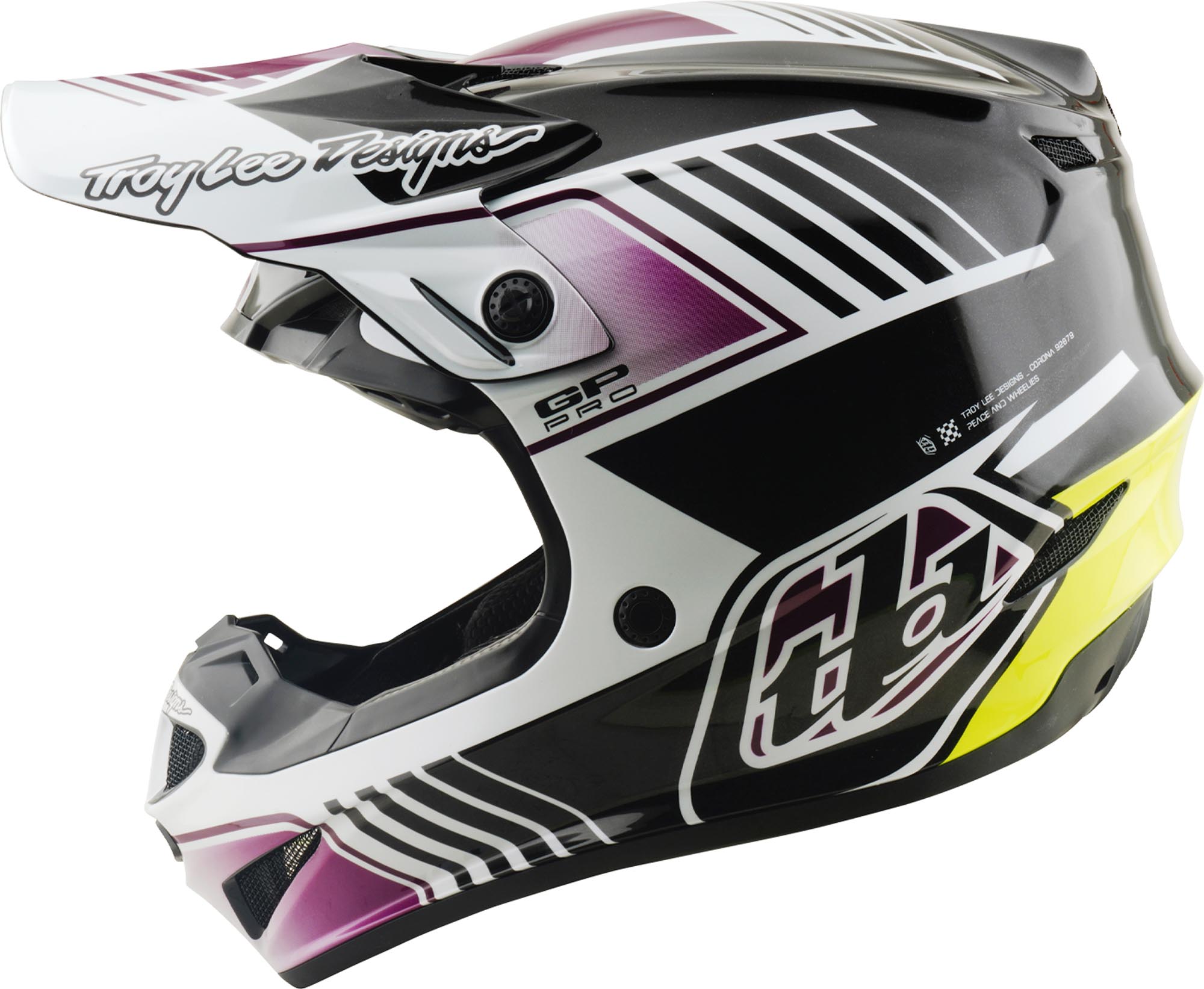 Troy Lee Designs GP Pro MIPS Segment Cască de motocross Negru/Violet L (58/59) Figura 6