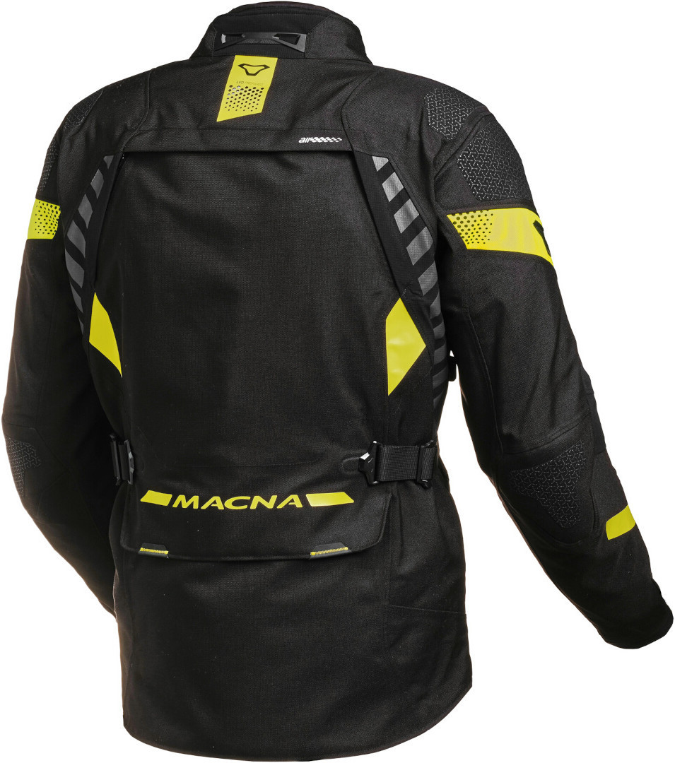Macna Ultimax waterproof Motorcycle Textile Jacket black/yellow 4XL Figure 2