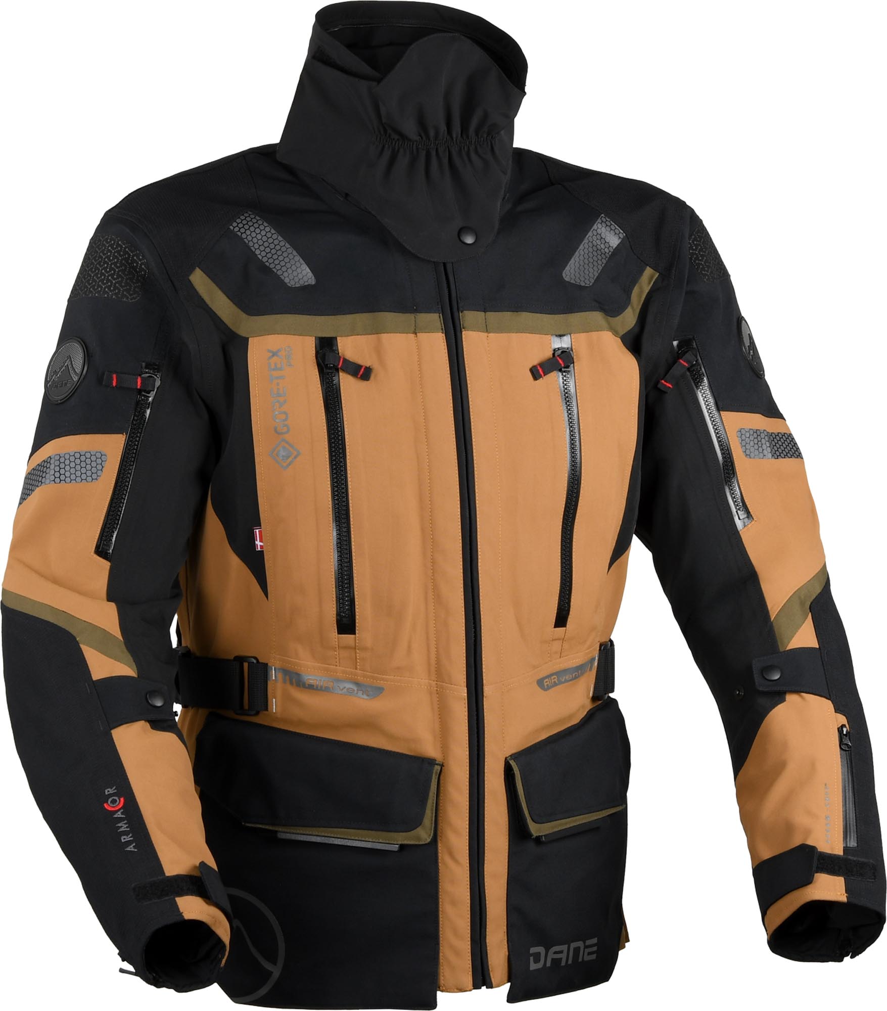 DANE Nimbus 3 Gore-Tex Pro waterproof Motorcycle Jacket black/brown 3XL Figure 3