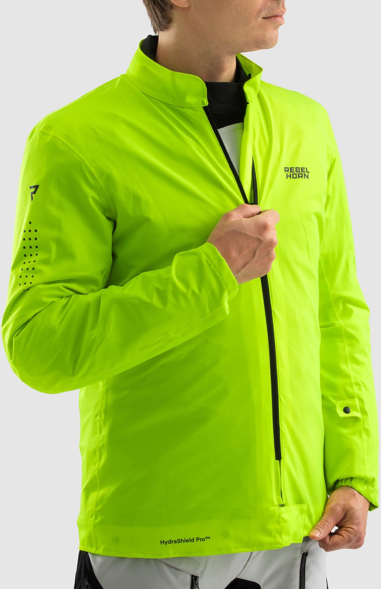Rebelhorn Hardy 3.0 wasserdichte Motorrad Textiljacke schwarz/grau/gelb XL Abbildung 20