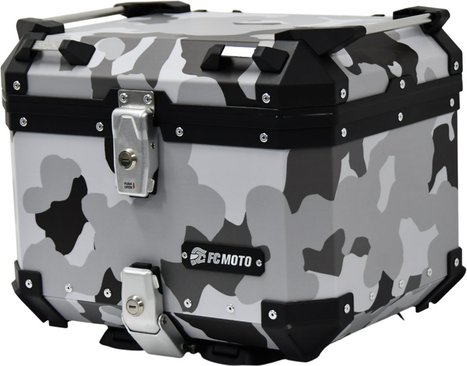 FC-Moto Terreno EVO Camo 45 L Alu Top-case Camuflagem branca Figura 1