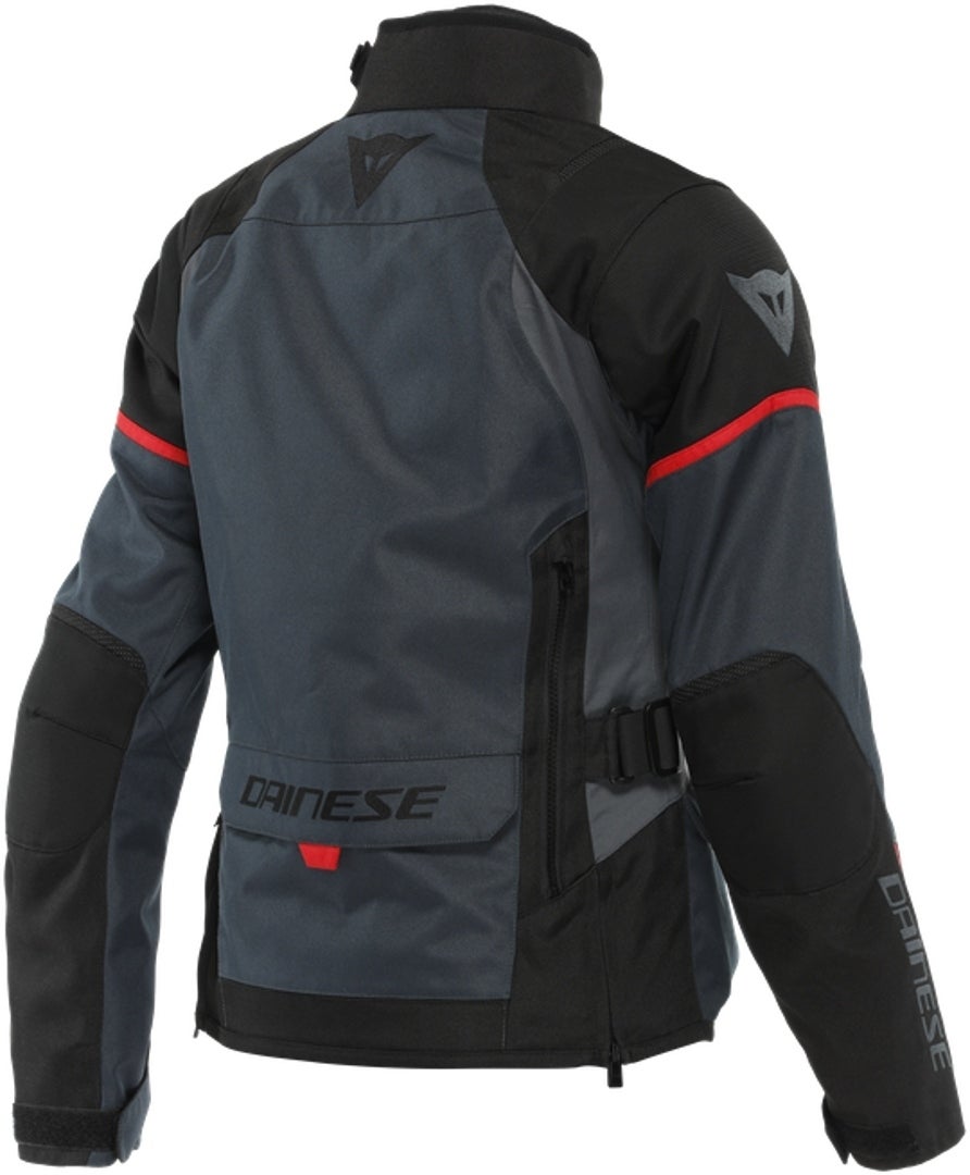 Dainese Tempest 3 D-Dry Dame motorcykel tekstiljakke grå/sort/rød 44 Figur 2
