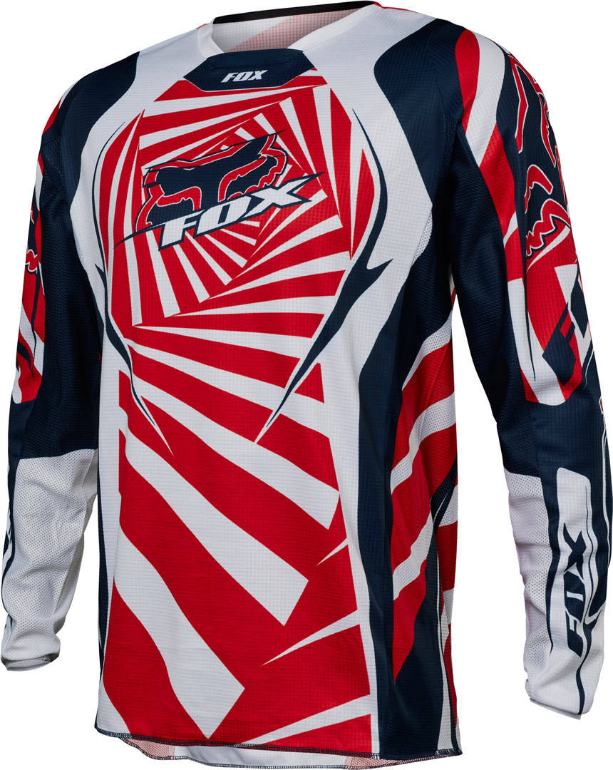 FOX 180 Goat Maglia Motocross blu scuro/rosso L Figura 11