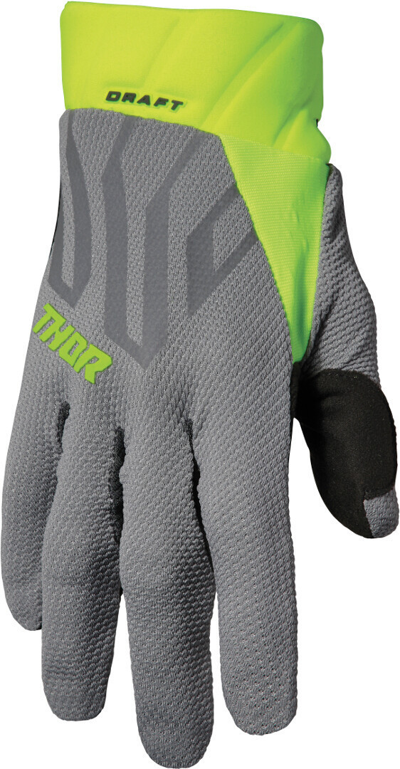 Thor Draft Lines Motocross Handschuhe grau/limone M Abbildung 1