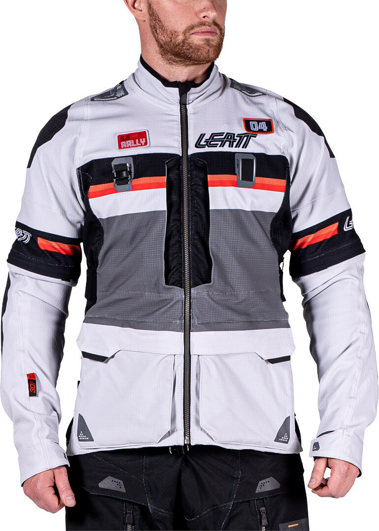 Leatt ADV Rally 5.5 Blouson textile de moto Gris clair/gris foncé/noir L Figure 32