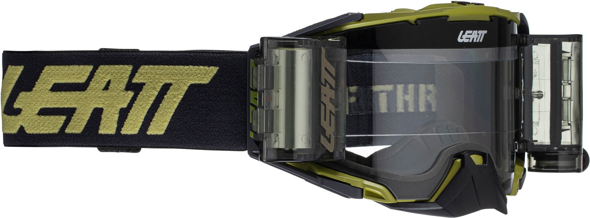 Leatt Velocity 6.5 Roll-Off Combat Ochelari de motocross Negru/Khaki Figura 1