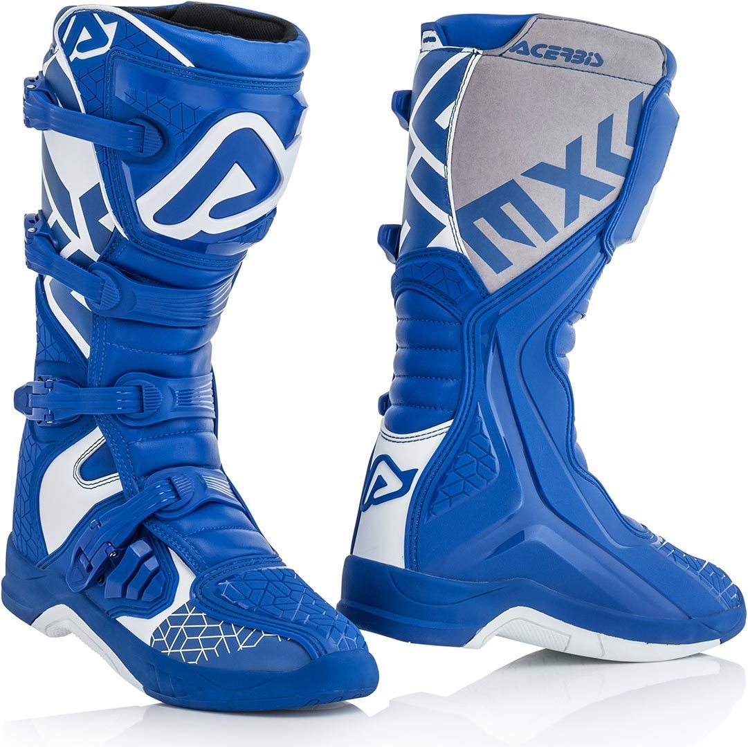 Acerbis X-Team Botas de motocross azul/branco 45 Figura 1
