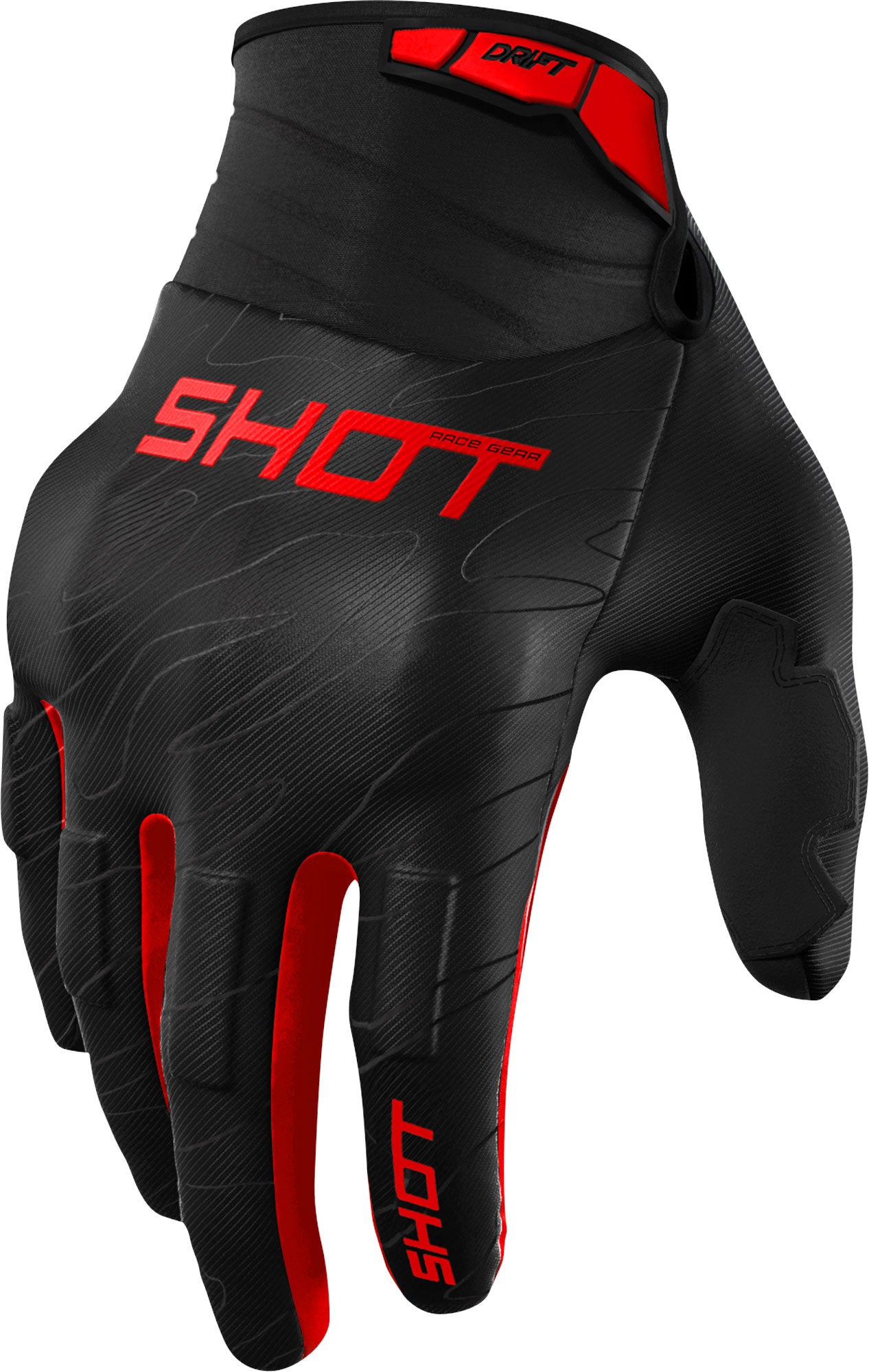 Shot Drift Onyx Motocross handsker rød 13 Figur 1