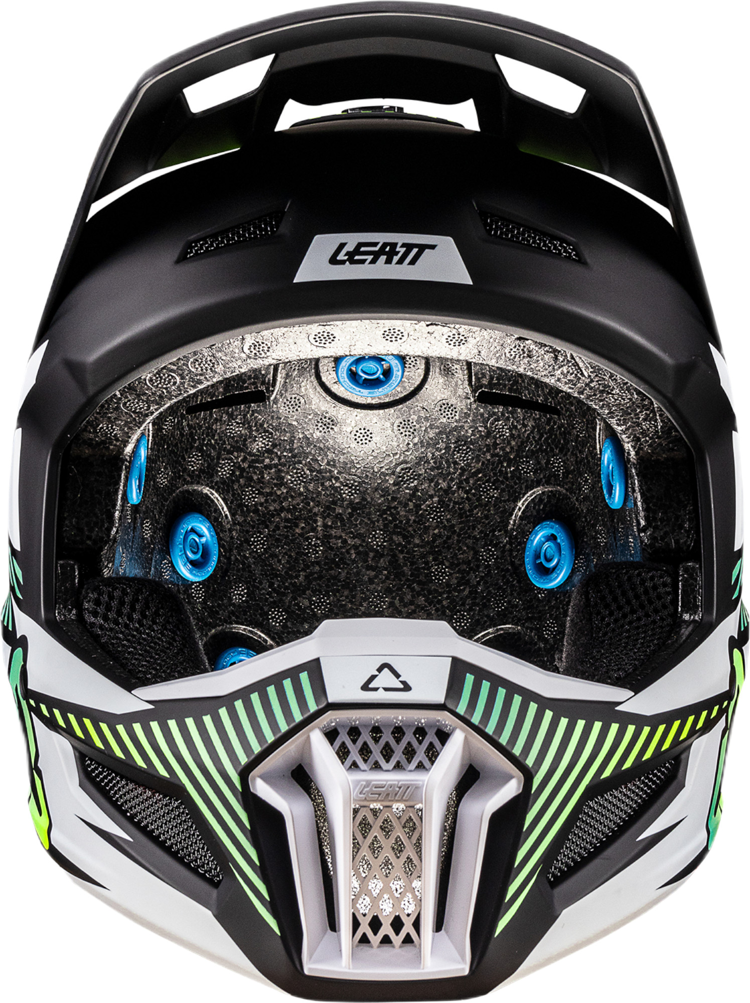 Leatt 3.5 V26 Motocrosshjälm med skyddsglasögon svart/vitt/grönt Förlust (59/60) Figur 7