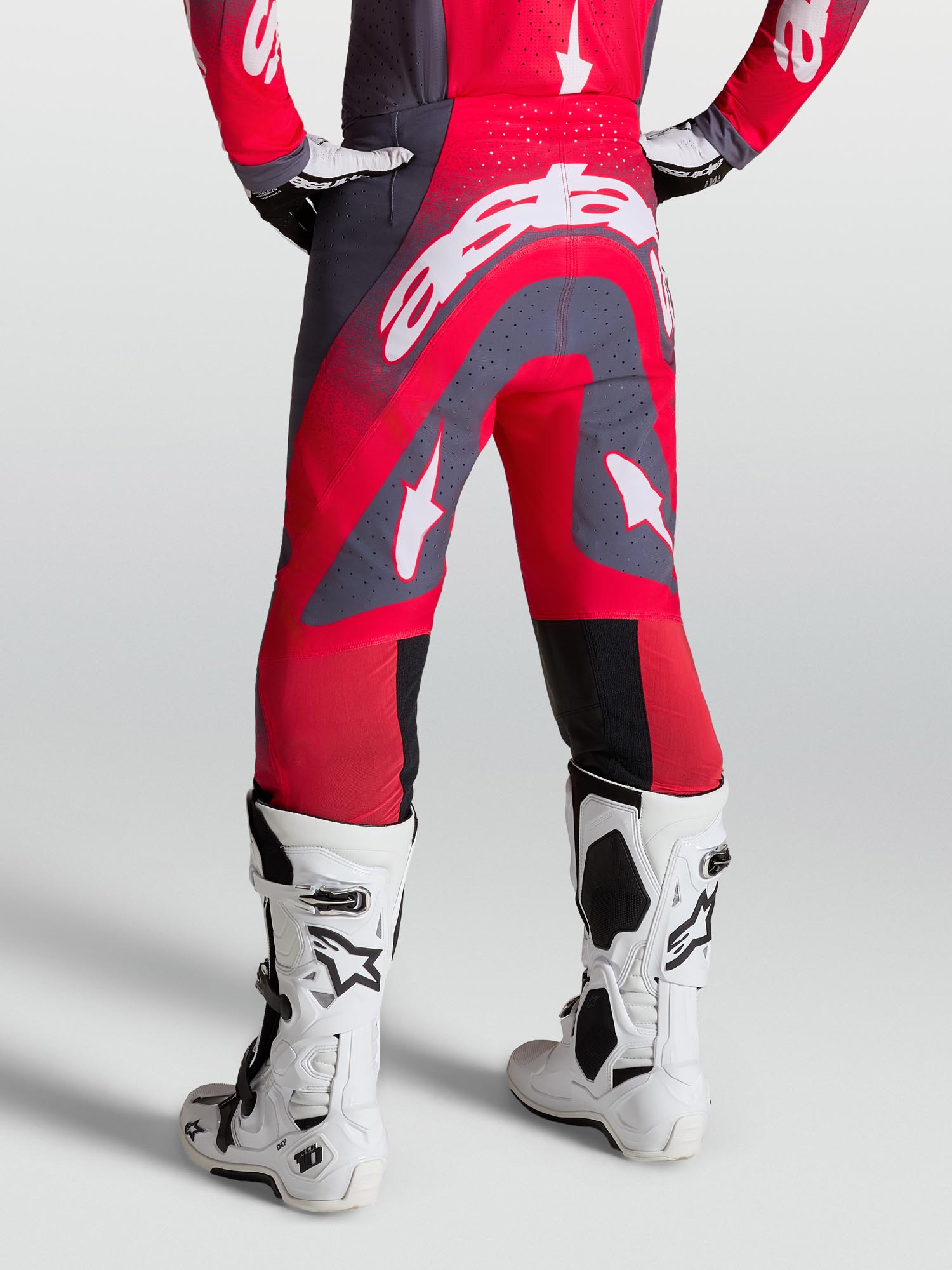 Alpinestars Supertech Hiten AFD Motocross Pants grey/red 32 Figure 9