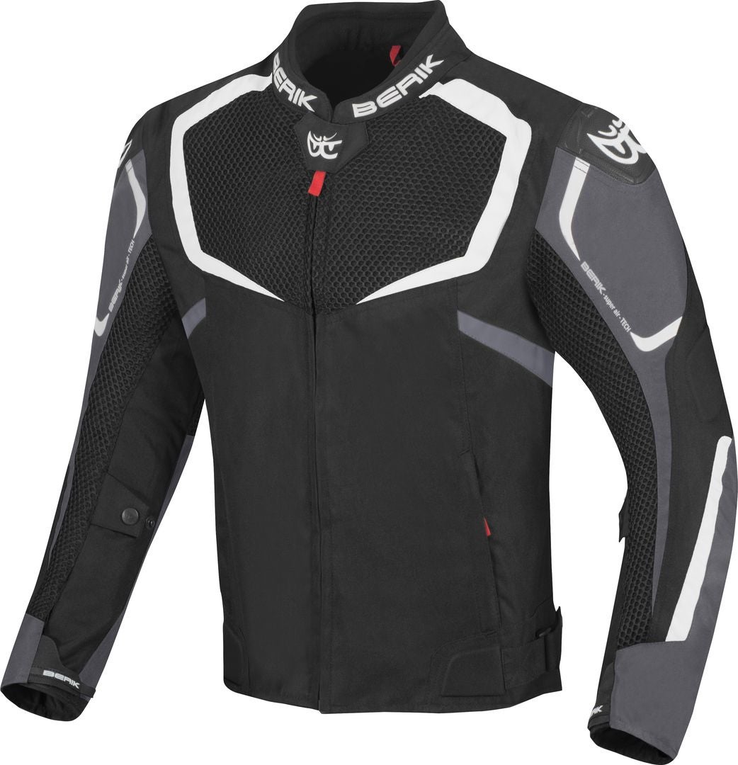 Berik X-Speed Air Motorrad Textiljacke schwarz/weiß/grau 54 Abbildung 1