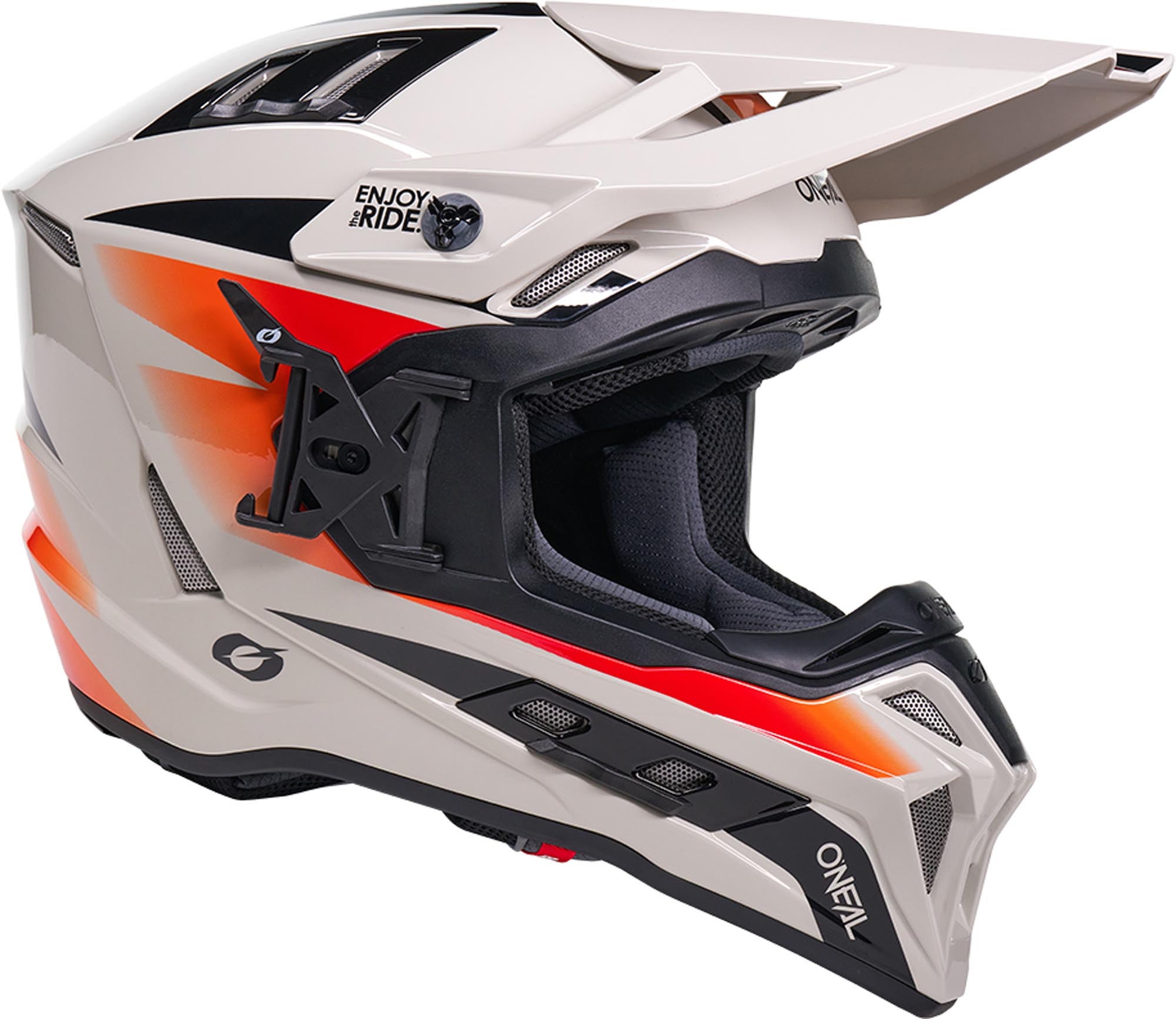 Oneal EX-SRS Magma Motocross Helmet grey/orange XL (61/62) Figure 8