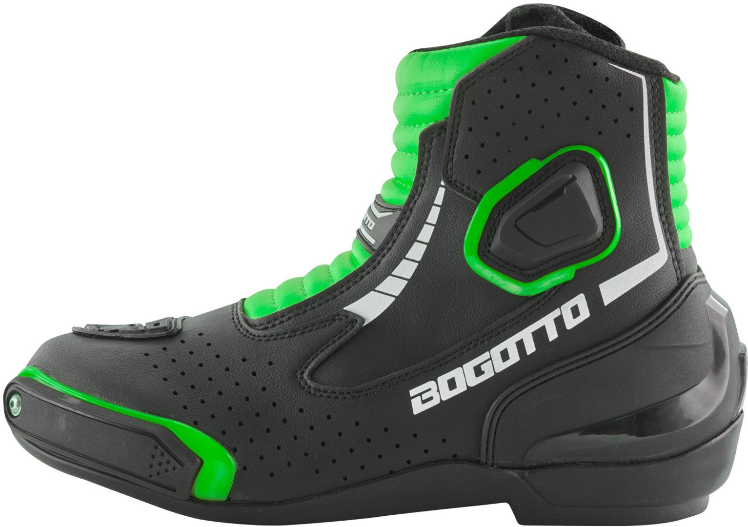 Bogotto Cartagena bottes de moto perforées noir/vert 41 Figure 2
