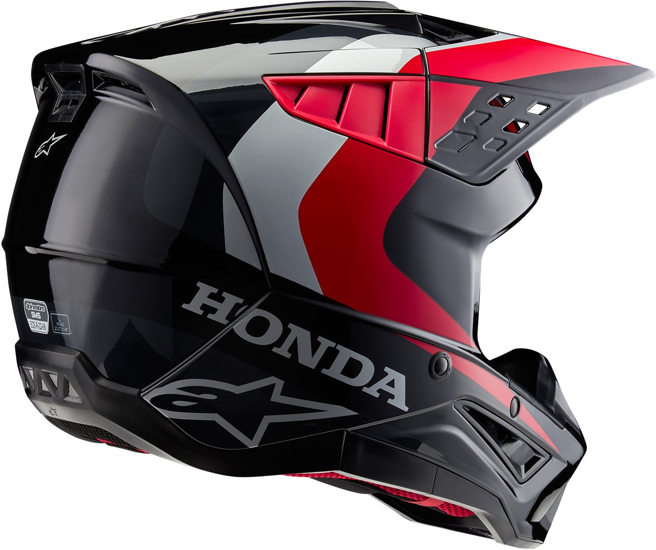 Alpinestars SM5 Honda Casco Motocross nero/rosso M (57/58) Figura 7