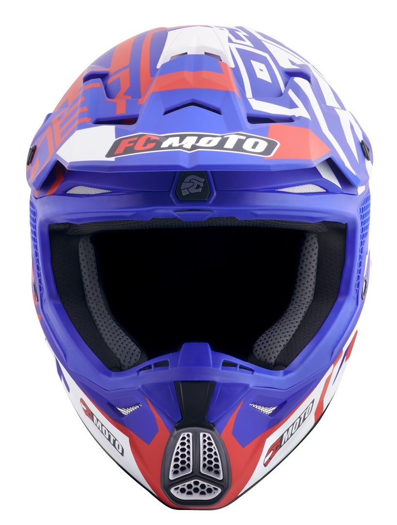 FC-Moto Merkur Flex Motocross Helmet blue/red/white L Figure 4