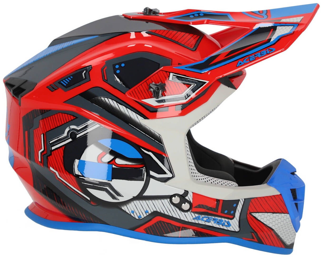 Acerbis Linear Graphic 2024 Motocross Helmet red/blue XL (61/62) Figure 5