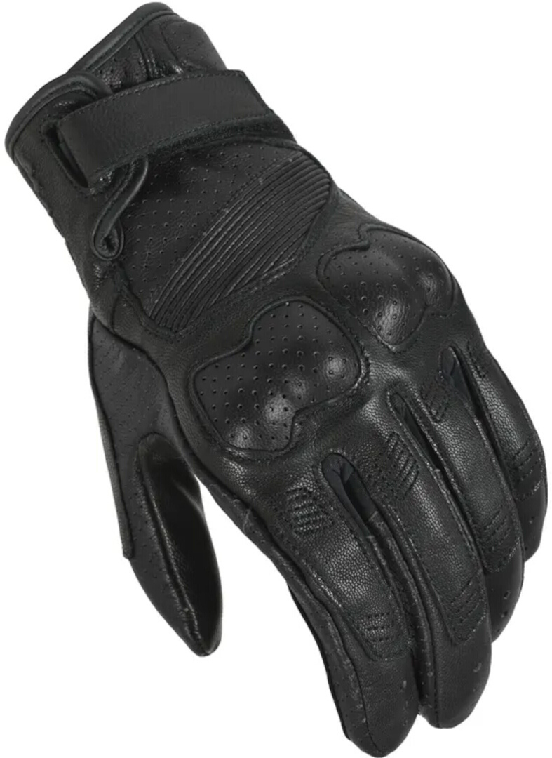 Macna Bold perforierte Motorrad Handschuhe schwarz S Abbildung 1