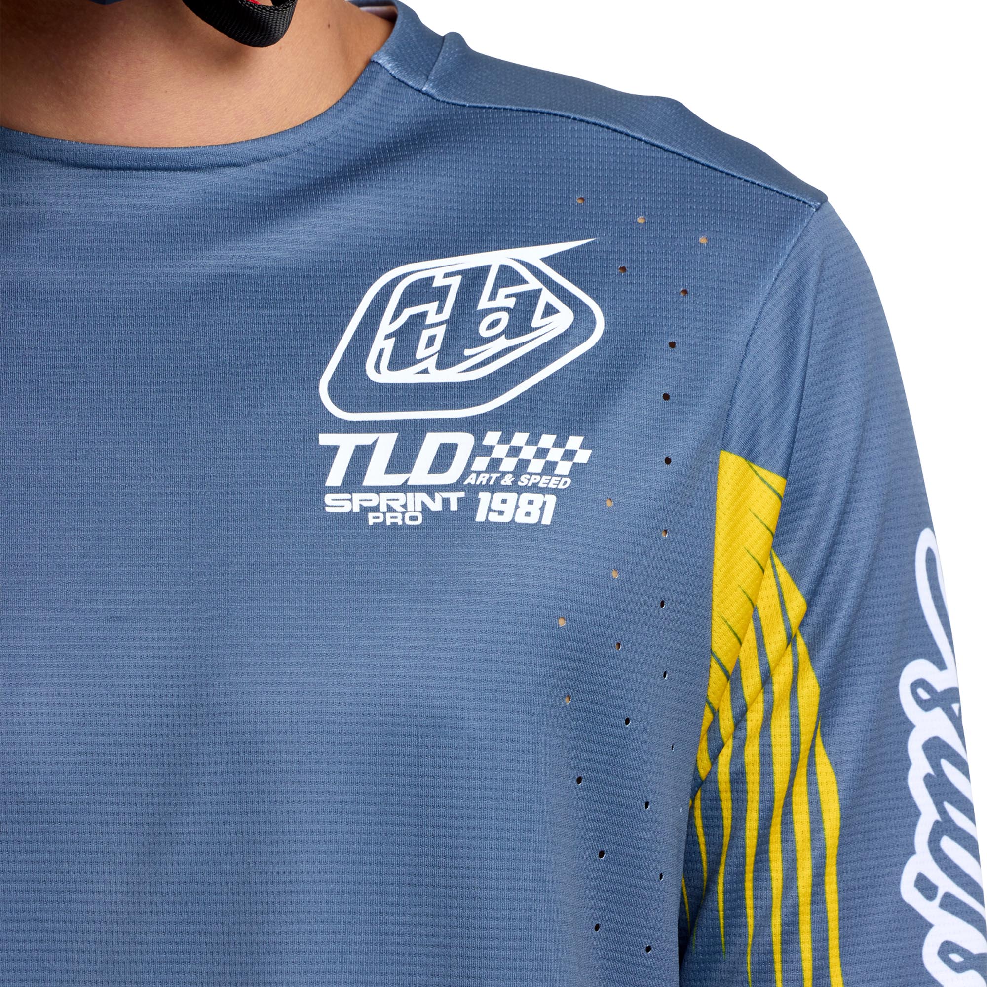Troy Lee Designs Sprint Pro Turbo Bicycle Jersey blue/grey L Figure 8