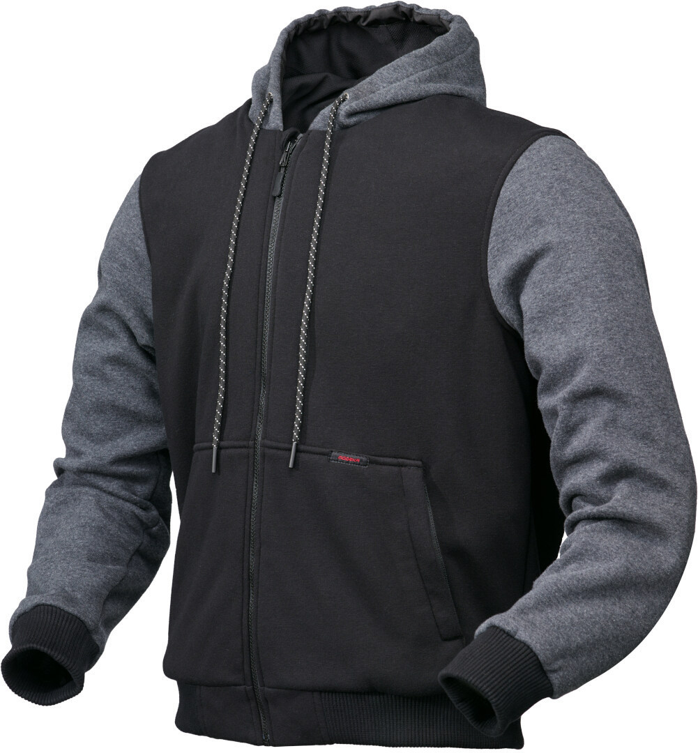 Modeka Jamey Hanorac cu fermoar pentru motocicletă Negru/gri XXL Figura 1