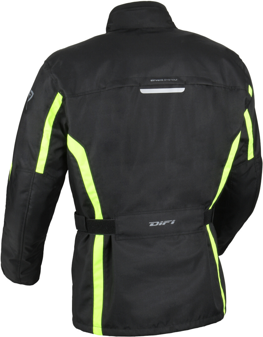 DIFI Cage Aerotex waterproof Motorcycle Textile Jacket black/yellow M Figure 2