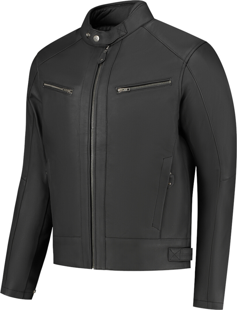 Rusty Stitches Dorian Blouson en cuir de moto noir M Figure 1