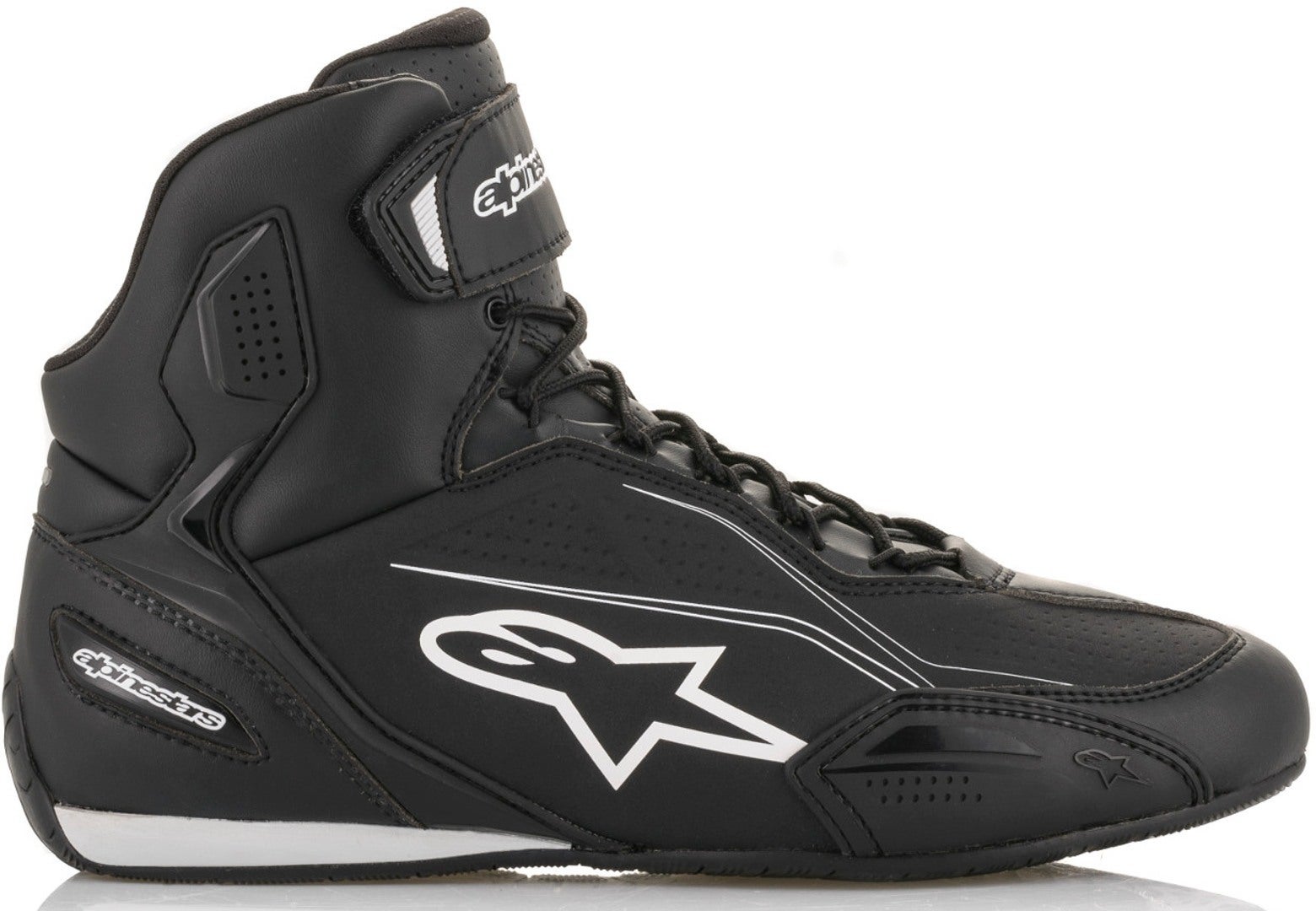 Alpinestars Faster-3 Motorcykel sko Sort/hvid 8,5 (41) Figur 5