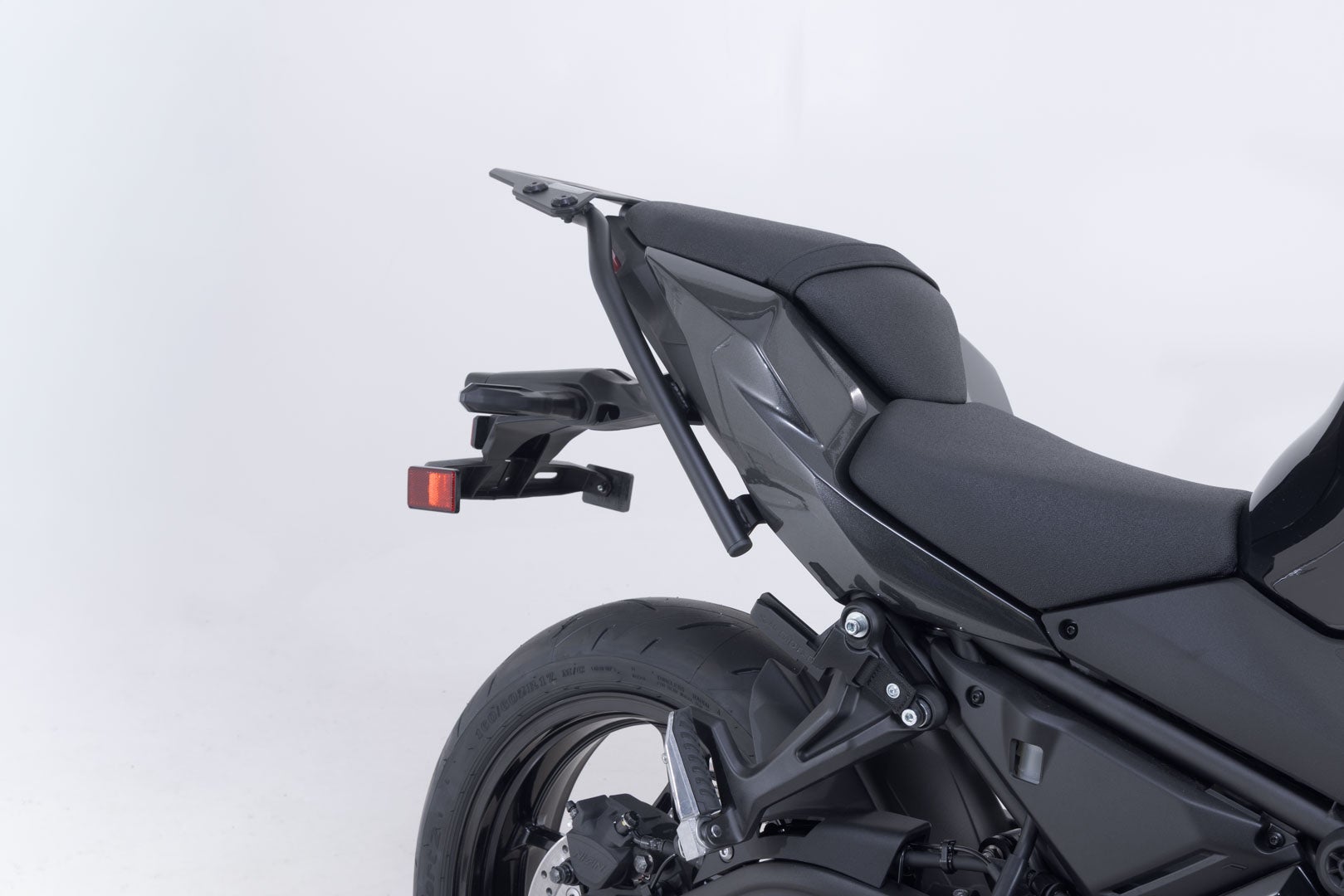 Side view of SW-Motech PRO BLAZE H saddlebag set - Black. Kawasaki Z650 S (25-).