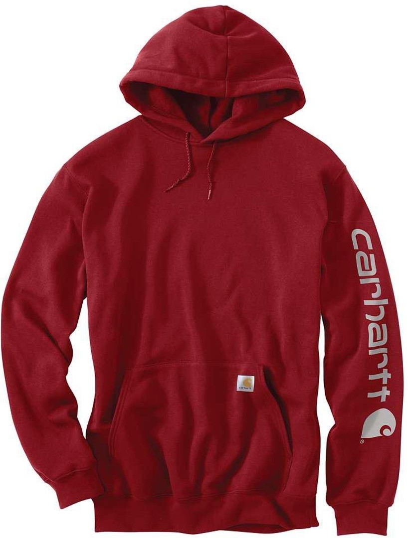 Carhartt Midweight Sleeve Logo Hanorac roșu XS Figura 1